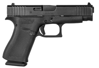 Glock G48 Compact 9mm Luger 4.17&quot; Glock Marksman Barrel 10+1, Black Slimline Frame &amp; nDLC Slide, Textured Beavertail Grip, Reversible Mag. Catch, Safe Action Trigger