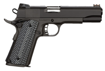 Rock Island 51623 Rock Ultra FS 9mm Luger Caliber with 5&quot; Barrel, 10+1 Capacity, Overall Black Parkerized Finish Steel, Beavertail Frame, Serrated Slide &amp; Black/Gray G10 Grip
