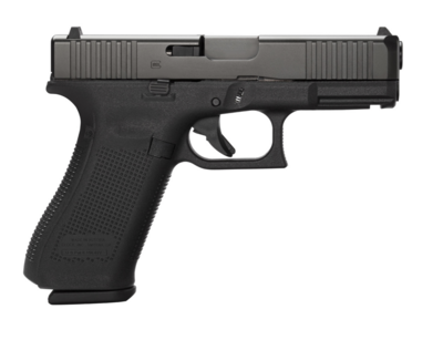 Glock G45 Gen5 Compact Crossover 9mm Luger 4.02&quot; Glock Marksman Barrel 17+1, Black Frame &amp; nDLC Compact Slide, Modular Backstrap, Flared Mag-Well, Extended Floor Plate, Ambidextrous Slide Stop, Safe A