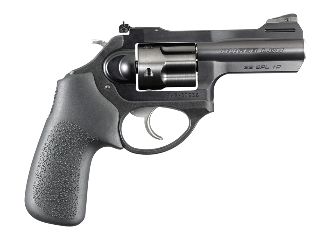 Ruger 5431 LCRx 38 Special +P 3&quot; Matte Black Barrel, 5rd PVD Finished Cylinder, Matte Black 7000-Series Aluminum Frame, Hogue Tamer Monogrip
