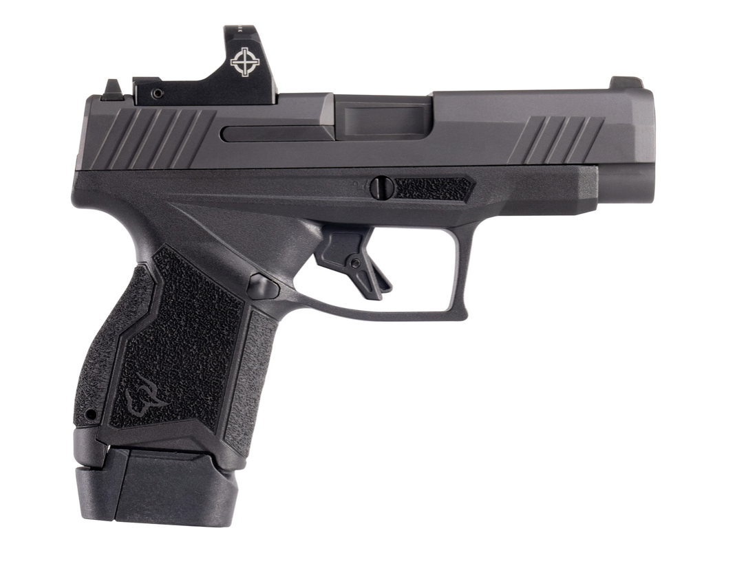 Taurus GX4 XL 9mm Luger 13+1/11+1 3.70&quot;, Black Steel T.O.R.O Optic Cut Slide, Polymer Grip, Interchangeable Backstrap, Riton Red Dot