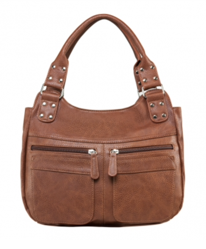 VISM by NcSTAR CONCEALED CARRY QUILTED HOBO BAG/BROWN