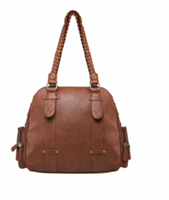 VISM by NcSTAR CONCEALED CARRY BRAIDED SHOULDER BAG- BROWN
