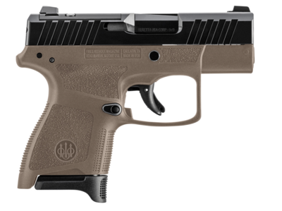 Beretta USA JAXN925A1 APX A1 Carry 9mm Luger 3.30&quot; Barrel 6+1/8+1, Flat Dark Earth Polymer Frame, Aggressive Serrated Steel Optic Cut Slide, Polymer Grip