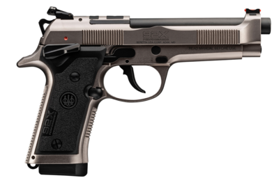 Beretta USA J92XRD21 92X Performance Defensive 9mm Luger 4.90&quot; Barrel 15+1, Gray Nistan Finish Steel Frame, Serrated Optic Cut Slide, Polymer Grip