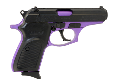 Bersa Thunder 380 ACP 8+1 3.50&quot; Barrel, Purple Cerakote Finished Aluminum Frame, Matte Black Steel Slide, Textured Black Polymer Grip, Decocker Safety