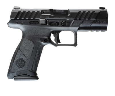 Beretta USA JAXF921A1 APX A1 Full Size 9mm Luger 17+1 4.25&quot; Barrel, Black Aquatech Shield Serrated/Optic Ready Slide &amp; Polymer Frame w/Picatinny Rail, Black Ergonomic Polymer Grips Ambidextrous