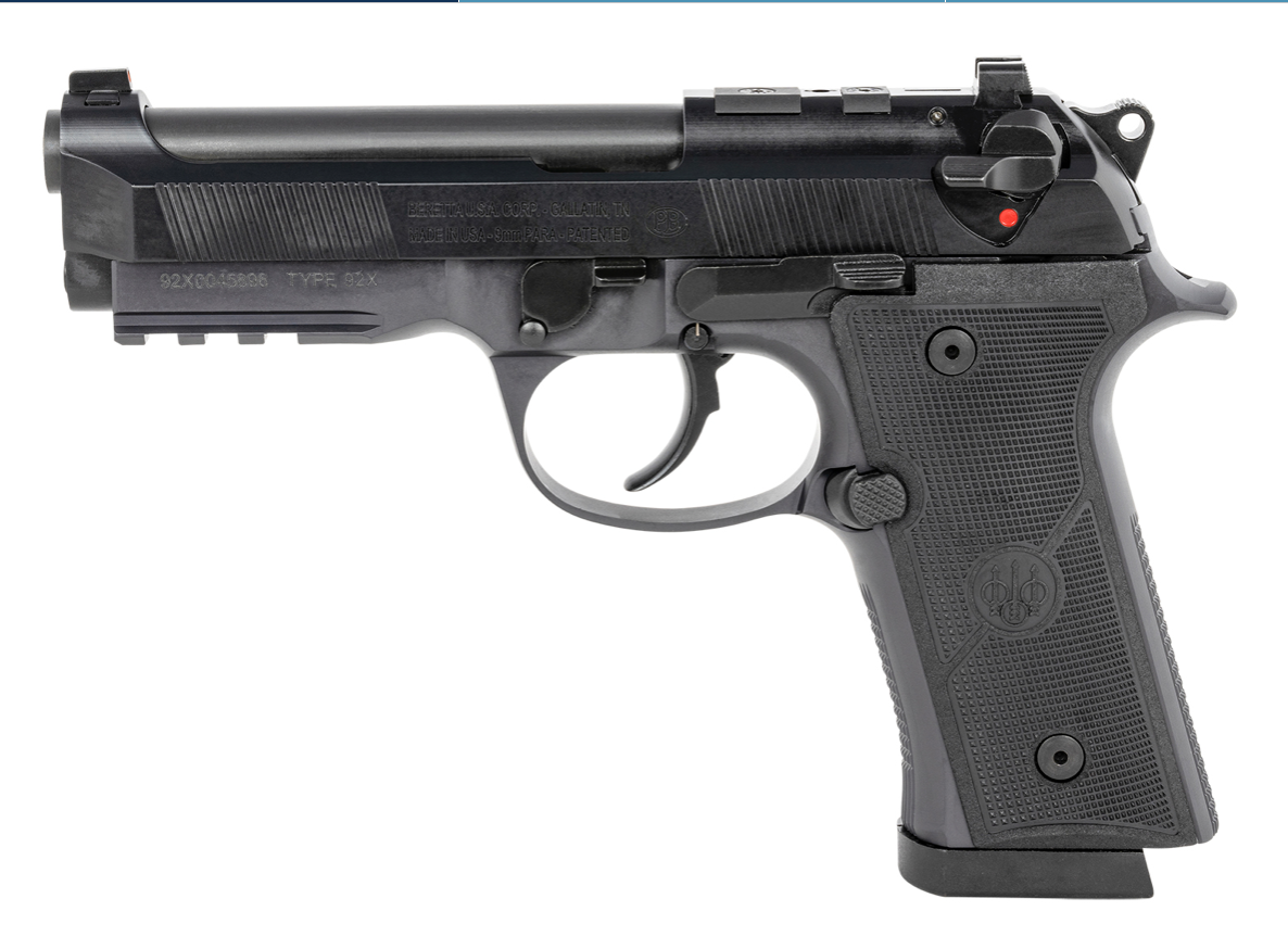 Beretta USA J92QR92170 92X RDO Centurion 9mm Luger, 4.25&quot; Barrel 18+1, Black Steel Frame, Serrated Bruniton Finish Steel Optic Cut Slide, Checkered Polymer Grip &amp; Manual/Decocker Safety
