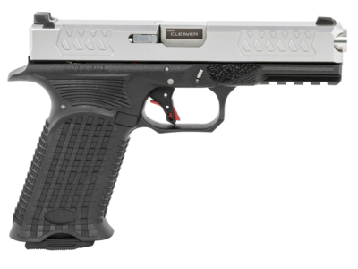 Bul Armory AXEFSCLEVSLV9US Axe Cleaver 9mm Luger 17+1 4.49&quot; Barrel, Polymer Frame w/Picatinny Acc. Rail, Stainless Steel Slide, Aggressive Textured Polymer Grip