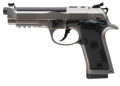Beretta USA J92XPC020 92X PCO 9mm Luger 10+1 4.90&quot; Black Barrel, Gray Nistan Steel Frame/Optic Cut Slide, Black Polymer Grip, Fiber Optic Sight