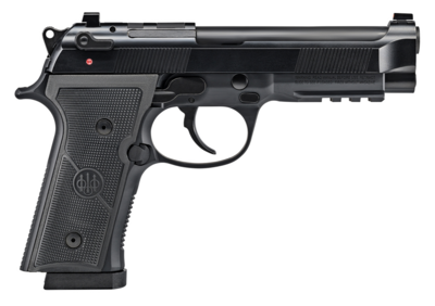 Beretta USA J92FR91570 92X RDO Full Size, 9mm Luger 4.70&quot; Barrel 15+1, Black Steel Frame, Serrated Bruniton Finish Steel Optic Cut Slide, Polymer Grip &amp; Manual/Decocker Safety