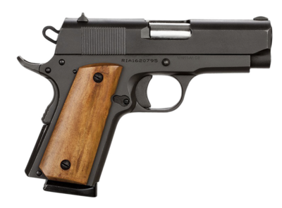 Rock Island 51416 GI Standard CS *CA Compliant 45 ACP Caliber with 3.50&quot; Barrel, 7+1 Capacity, Overall Black Parkerized Finish Steel, Beavertail Frame, Serrated Slide &amp; Wood Grip
