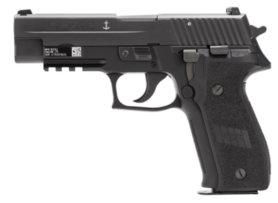 Sig Sauer MK25 P226 MK25 9mm Luger Caliber with 4.40&quot; Barrel, 15+1 Capacity, Black Hardcoat Anodized Finish Aluminum Picatinny Rail Frame, Serrated Black Nitron Stainless Steel Slide &amp; Black Polymer G