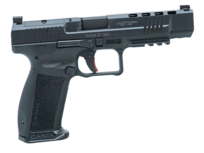Canik HG6594N Mete SFx 9mm Luger 18+1/20+1 5.20&quot; Barrel, Black Frame w/Picatinny Accessory Rail, Serrated Optic Cut Steel Slide w/Nitride Finish, Interchangeable Backstrap Grip, Includes 2 Magazines &amp;