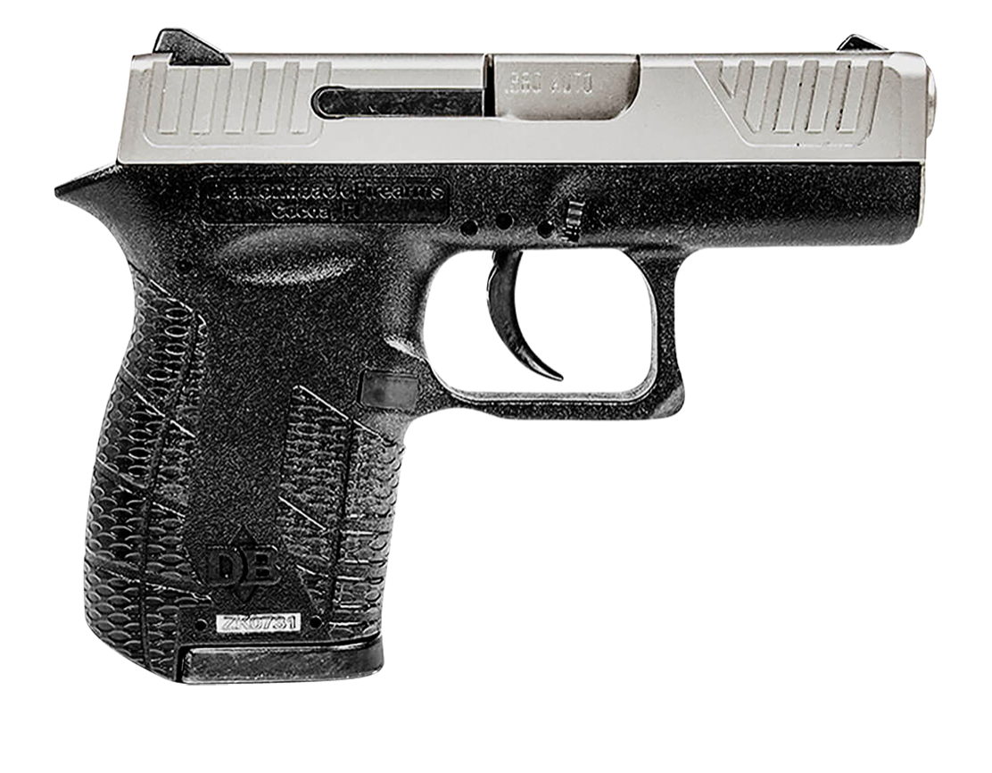 Diamondback DB0100E021 G4 380 ACP 6+1 2&quot; Stainless Steel Barrel, Nickel Boron Serrated Slide, Black Polymer Frame w/Beavertail, Black Polymer Grips