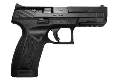Girsan 390340 MC9 9mm Luger Caliber with 4.20&quot; Barrel, 17+1 Capacity, Black Finish Picatinny Rail Frame, Serrated Blued Steel Slide &amp; Interchangeable Backstrap Grip