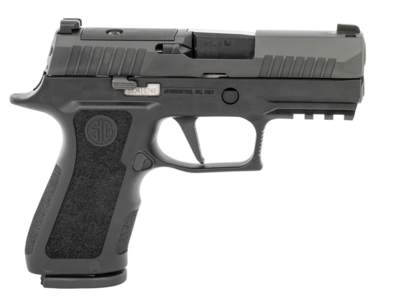 Sig Sauer 320XC9BXR3PR2 P320 XCompact 9mm Luger 15+1 3.60&quot; Carbon Steel Barrel, Black Nitron Optic Ready/Serrated SS Slide, Black Stainless Steel Frame w/Picatinny Rail, Black XCompact Polymer Grips