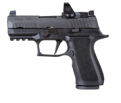Sig Sauer 320XC9BXR3RXP P320 XCompact RXP Striker Fire 9mm Luger Caliber with 3.60&quot; Barrel, 15+1 Capacity, Overall Black Finish Stainless Steel, Picatinny Rail Frame, Serrated/Optic Cut Nitron Slide &amp;