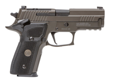 Sig Sauer 229R9LEGIONSAOR2 P229 Compact Legion SAO 9mm Luger 3.90&quot; 10+1, Legion Gray Cerakote, Picatinny Rail/Beavertail Frame, Romeo 1 Cut Slide, Black G10 Grip