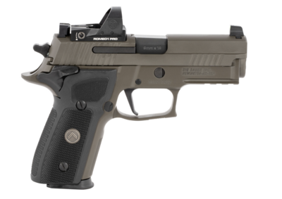 Sig Sauer 229R9LEGIONSAORXP P229 Compact Legion RXP SAO 9mm Luger Caliber with 3.90&quot; Barrel, 10+1 Capacity, Overall Legion Gray Cerakote Metal Finish, Serrated/Optic Cut Slide, Black G10 Grip &amp; XRAY3