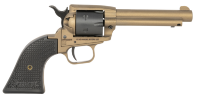 Heritage Mfg SRR22A4 Rough Rider 22 LR 6rd 4.75&quot;, Burnt Bronze Frame/Barrel, Black Satin Cylinder, Black Polymer Grips