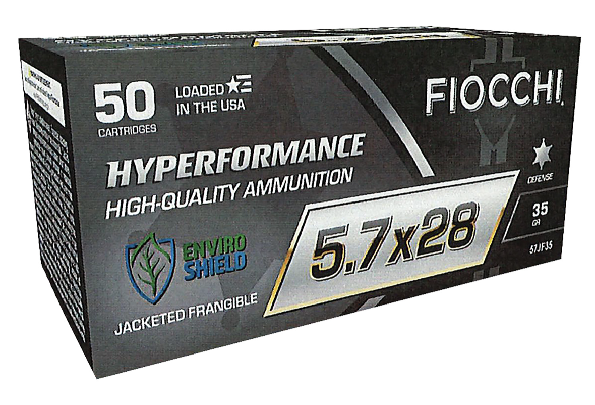 Fiocchi 57JF35 Hyperformance 5.7x28mm 35 gr Jacketed Frangeable (JF) 50 Bx
