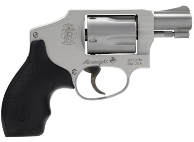 Smith &amp; Wesson 163810 Model 642 Airweight 38 S&amp;W Spl +P Stainless Steel 1.88&quot; Barrel &amp; 5rd Cylinder, Matte Silver Aluminum Alloy J-Frame, Polymer Grip, Internal Lock