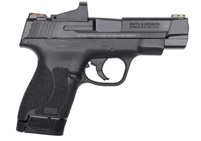Smith &amp; Wesson 11786 M&amp;P Performance Center Shield M2.0 9mm Luger 4&quot; Barrel 7+1 Or 8+1, Black Polymer Frame, Optic Cut Armornite Stainless Steel Slide, Includes Red Dot, No Manual Safety, Optics Ready