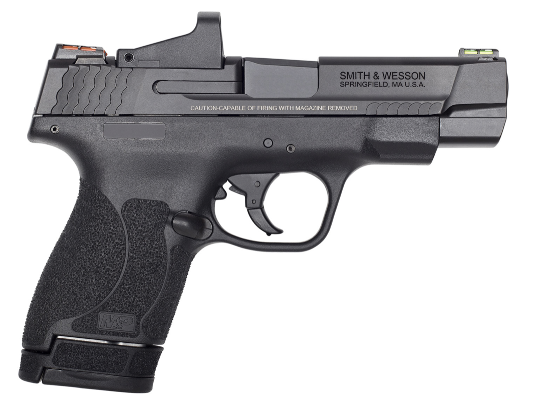 Smith &amp; Wesson 11797 M&amp;P Performance Center Shield M2.0 40 S&amp;W 4&quot; Barrel 6+1 Or 7+1, Black Polymer Frame, Optic Cut Armornite Stainless Steel Slide, Includes Red Dot, No Manual Safety, Optics Ready