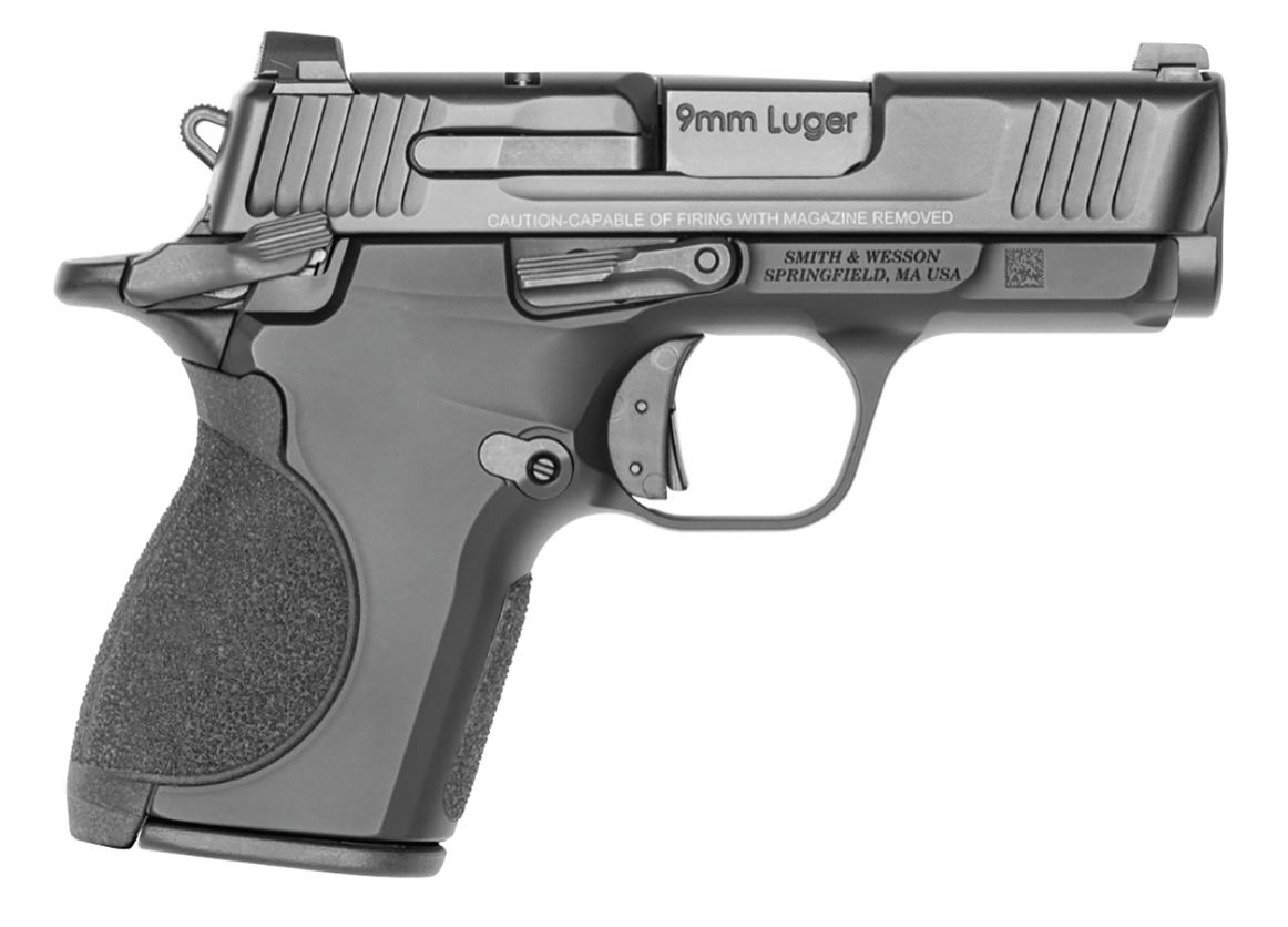 Smith &amp; Wesson 13661 CSX 9mm Luger 10+1 3.10&quot; Black Armornite Stainless Steel Barrel &amp; Serrated Slide, Matte Black Aluminum Frame w/Beavertail, Black Interchangeable Backstrap Grips Ambidextrous