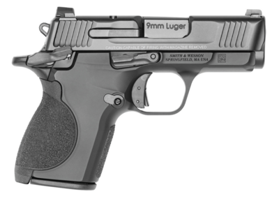 Smith &amp; Wesson 13661 CSX 9mm Luger 10+1 3.10&quot; Black Armornite Stainless Steel Barrel &amp; Serrated Slide, Matte Black Aluminum Frame w/Beavertail, Black Interchangeable Backstrap Grips Ambidextrous