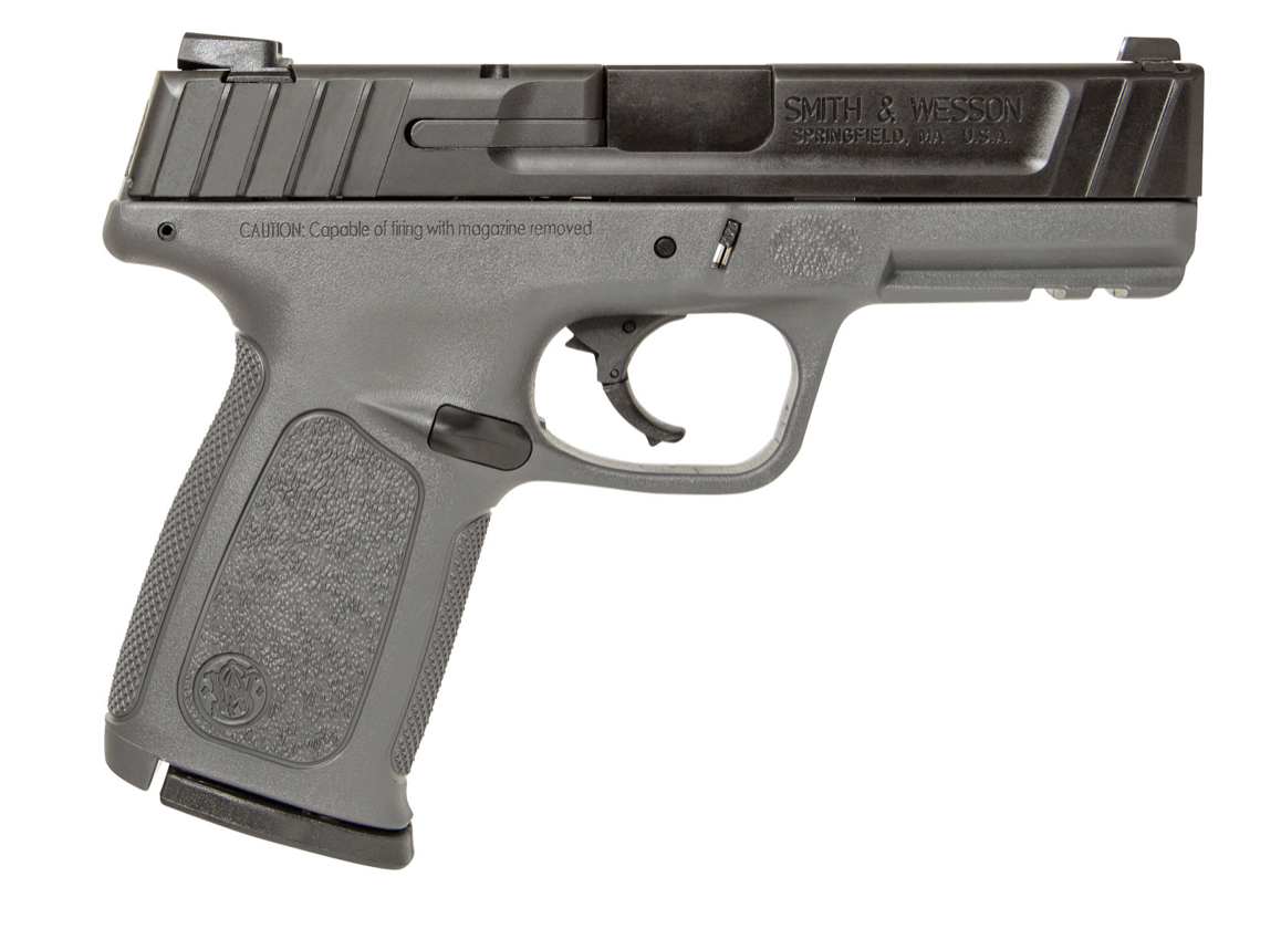 Smith &amp; Wesson 11995 SD 9mm Luger Stainless Steel 4&quot; Barrel 16+1, Gray Polymer Frame With Picatinny Acc. Rail, Armornite Stainless Steel Slide, Textured Polymer Grip, No Manual Safety