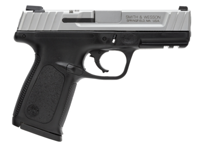 Smith &amp; Wesson 223900 SD VE 9mm Luger Stainless Steel 4&quot; Barrel 16+1, Black Polymer Frame With Picatinny Acc. Rail, Satin Stainless Steel Slide, Textured Polymer Grip, No Manual Safety