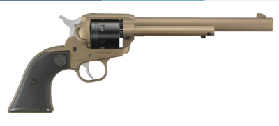 Ruger 2040 Wrangler 22 LR 6 Shot 7.50&quot; Burnt Bronze Cerakote Barrel &amp; Frame Black Cerakote Cylinder Black Checkered Polymer Grips