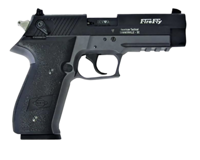 GSG GERG2210TFFS FireFly 22 LR 10+1 4&quot; Steel/Threaded Barrel, Black Serrated Slide, Smoke Zinc Alloy w/Accessory Rail Frame, Black Polymer Grip
