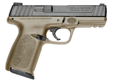 Smith &amp; Wesson 11999 SD 40 S&amp;W Stainless Steel 4&quot; Barrel 14+1, Flat Dark Earth Polymer Frame With Picatinny Acc. Rail, Armornite Stainless Steel Slide, Textured Polymer Grip, No Manual Safety