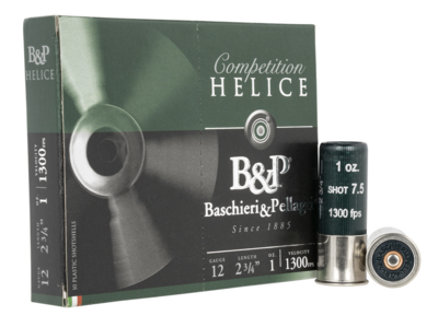 B&amp;P 12B1FEL7 Helice Electro 12 Gauge 2.75&quot; 1 oz 1300 fps 7.5 Shot 10 Bx