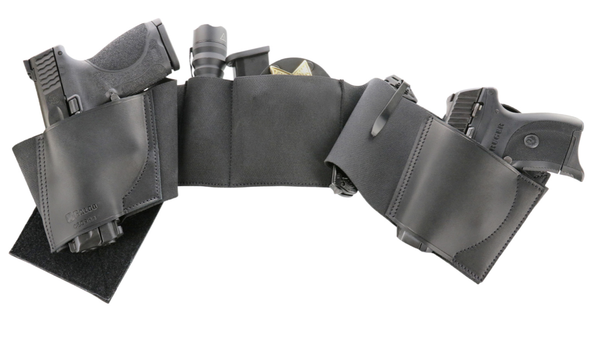 Galco UnderWraps Elite Black Leather Belly Band