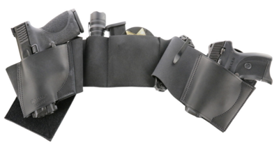Galco UnderWraps Elite Black Leather Belly Band
