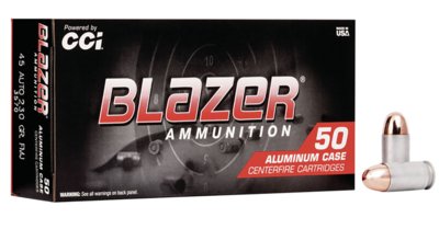 CCI Blazer 45 ACP 230 gr 845 fps Full Metal Jacket (FMJ) 50 Bx