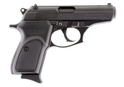 Bersa T380M8 Thunder 380 ACP 8+1 3.50&quot; Barrel, Matte Black Finished Aluminum Frame, Serrated Steel Slide, Textured Polymer Grip, Decocker Safety
