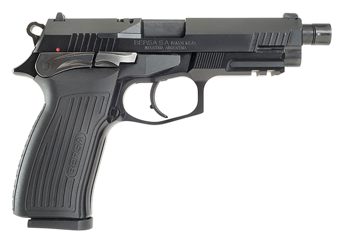 Bersa TPR9MX TPR 9mm Luger 17+1 5&quot; Steel Threaded Barrel, Alloy Frame w/Picatinny Accessory Rail, Polymer Grips