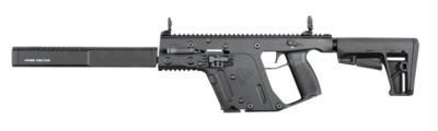 Kriss USA KV22CBL00 Vector 22 Gen II CRB 22 LR Caliber with 10+1 Capacity, 16&quot; Barrel, Black Metal Finish &amp; 6 Position Black Synthetic Stock Right Hand (Full Size)