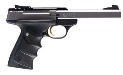 Browning 051409490 Buck Mark Standard *CA Compliant 22 LR 10+1 5.50&quot; Slab Side Barrel, Stainless Serrated SS Slide, Matte Black Aluminum Frame, Finger Grooved Black Ultragrip RX Grip