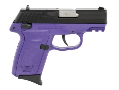 SCCY Industries CPX1CBPUG3 CPX-1 Gen3 9mm Luger 10+1 3.10&quot; Purple Polymer w/Picatinny Rail Serrated Black Nitride SS Slide Purple Polymer Grip