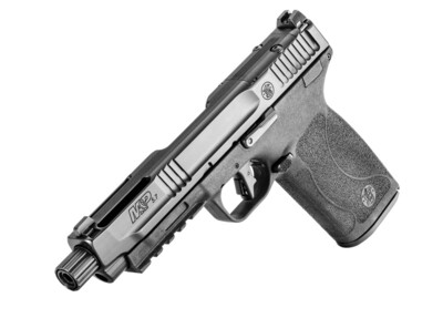 Smith &amp; Wesson 13348 M&amp;P 5.7 5.7x28mm 22+1 5&quot; Black Armornite Steel w/Tempo System/Threaded Muzzle w/Thread Protector Barrel, Black Armornite Optic Ready/Serrated Steel Slide, Black Polymer Frame w/Pi