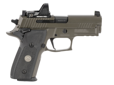 Sig Sauer E29R9LEGIONSAORXP P229 Compact Legion RXP 9mm Luger Caliber with 3.90&quot; Barrel, 15+1 Capacity, Overall Legion Gray Cerakote Metal Finish, Picatinny Rail Frame, Serrated/Optic Cut Slide, Black