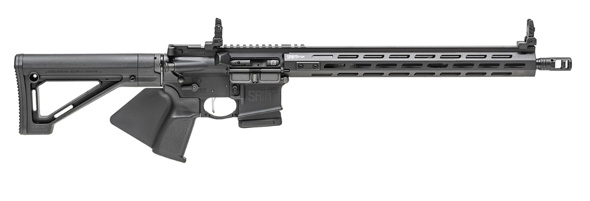 Springfield Armory STV916556BCA SAINT Victor *CA Compliant 5.56x45mm NATO 10+1 16&quot; CMV Lightweight Profile Melonite Barrel, Hard Coat Anodized Receiver, Magpul Fixed MOE Stock, Strike Ind. CA Complian