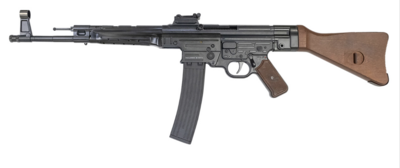 Mauser Rimfire 4440011CA STG-44 *CA Compliant 22 LR Caliber with 10+1 Capacity, 16.50&quot; Barrel, Black Metal Finish &amp; Fixed Natural Wood Stock (Full Size)