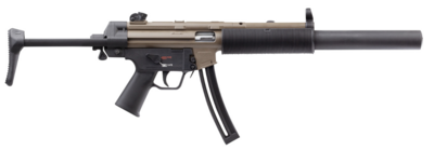 HK 81000628 MP5 22 LR 10+1 16.10&quot; Barrel, Exclusive Flat Dark Earth Finish, Collapsible Synthetic Stock